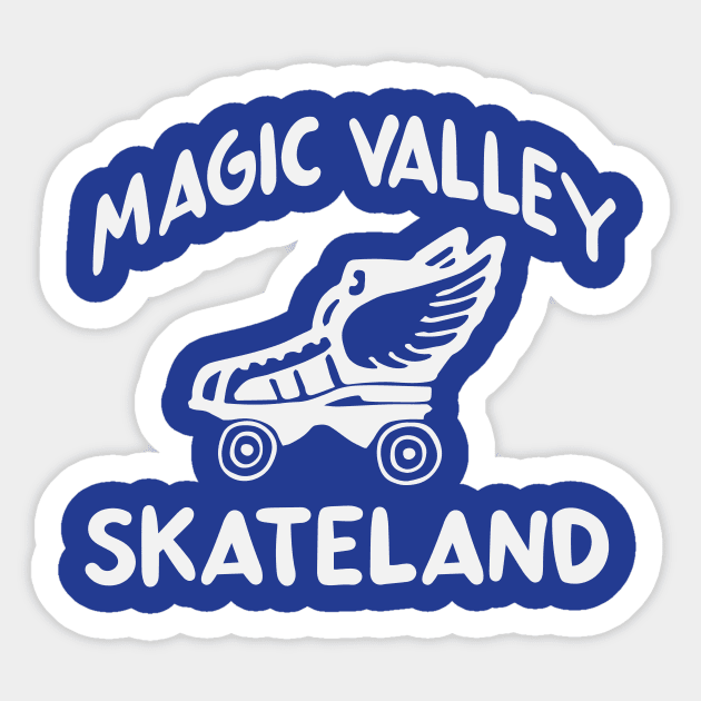 Magic Valley Skateland Coudersport PA Skating Rink Sticker by PodDesignShop